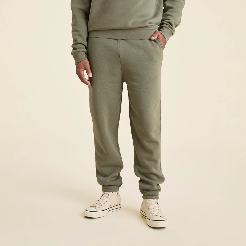 NUD804 M 012 Mens Sweatpants olive cotton OM Full Front 1 24e59354 cf76 4bd0 abfb af91e2bbfed5