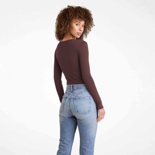 NUD863 W 128 Hook And Eye Bodysuit coffee OM Back Crop 1 9621f46e 9d10 4fa1 924d a383e25d5612