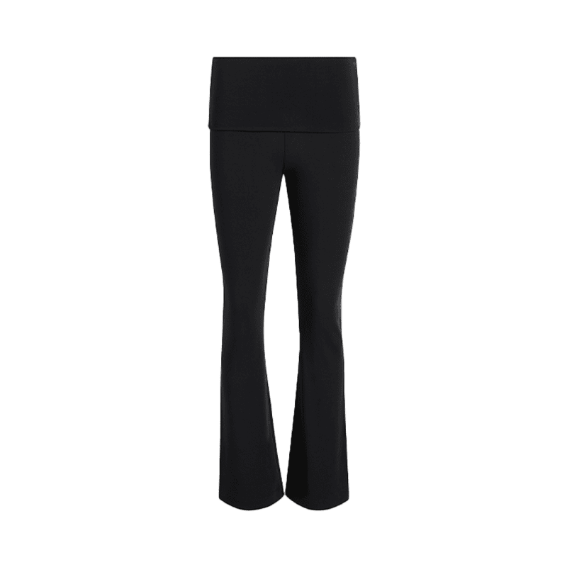 NUD900 W 161 Fold Over Legging Black GH Front 1