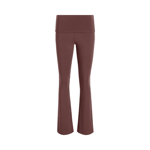 NUD901 W 162 Fold Over Legging Coffee GH Front 1