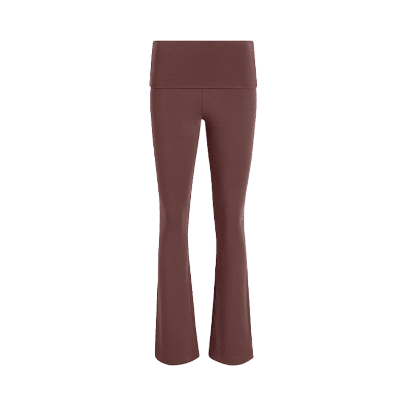 NUD901 W 162 Fold Over Legging Coffee GH Front 1