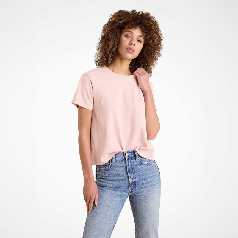 NUD906 W 002 EverydayT shirt ribbon OM Front Crop 1