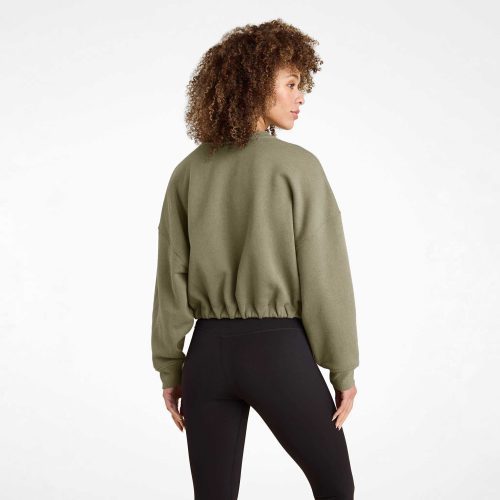 NUD908 W 067 Cinched Waist Sweatshirt olive OM Back Crop 1 c32ef140 1db3 4bdd b831 a119cdc01cf8