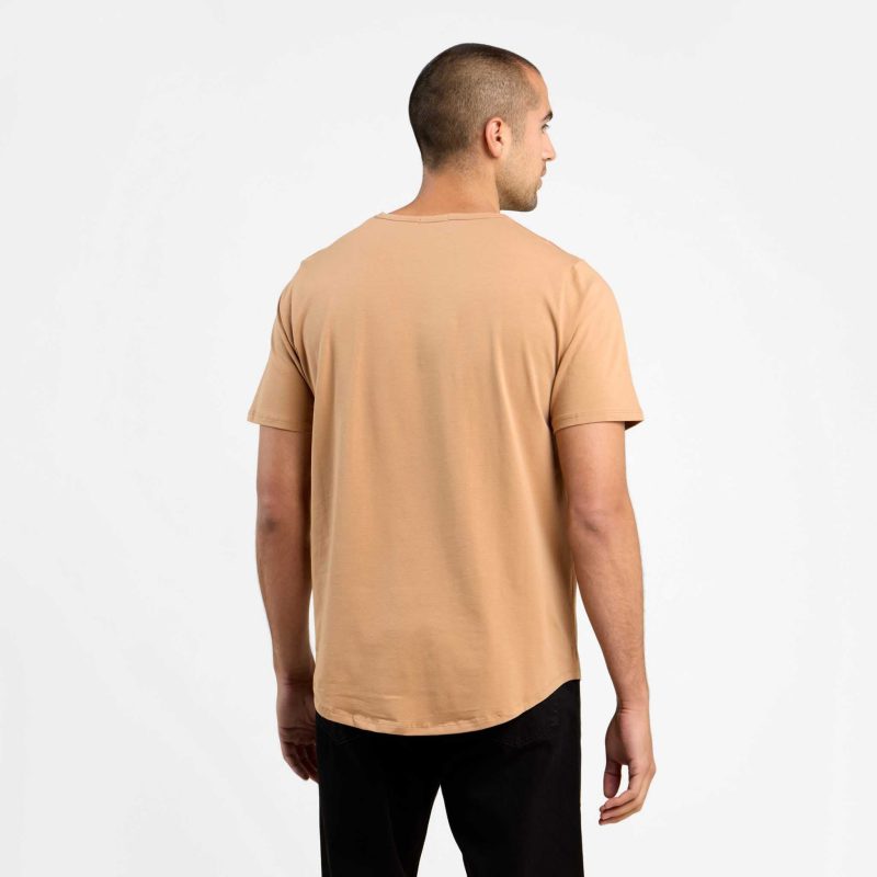 SHORT SLEEVE CURVED HEM T SHIRT CINNAMON 4 39a07959 ddab 41e7 b115 57e327a992c4