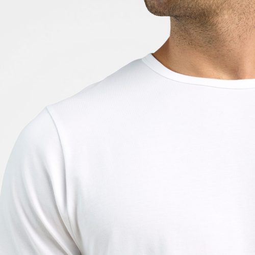 SHORT SLEEVE CURVED HEM T SHIRT WHITE 5 fb667980 694b 4a3b b5c2 5055a2a02793