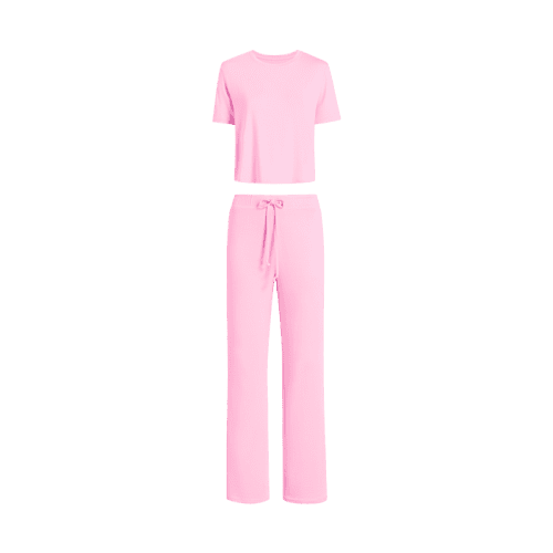 TNS058 W 018 Pajama FULL Set BUBBLEGUM PINK OM Front 1