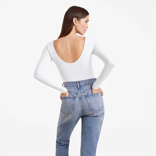 TNS124 W 080 Open Back Bodysuit White OM Back Crop 1 d7468037 cf6b 4f09 9e84 6593f46d0cfc