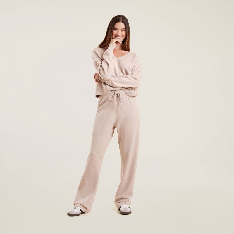 Luxe Knit Wide Leg Pant | Doe