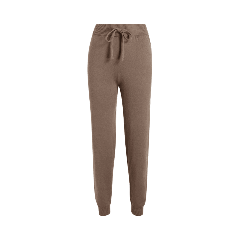 TNS164 W 112 Cozy Knit Jogger Mocha OM Front 1