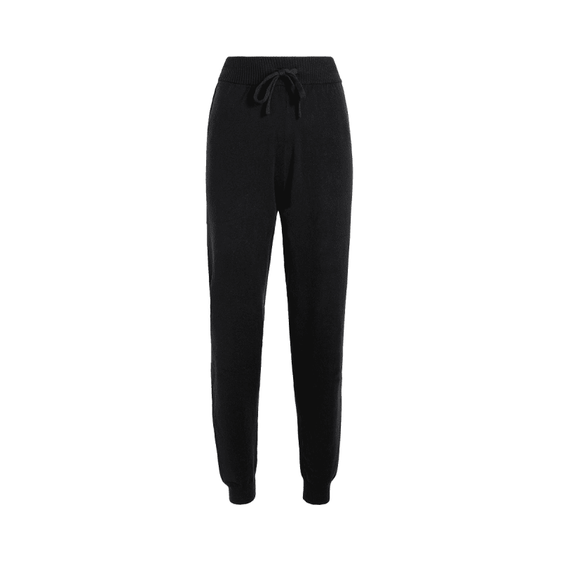 TNS165 W 112 Cozy Knit Jogger Black OM Front 1