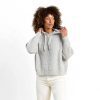 Cozy Knit Ribbed Sweater Hoodie