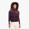 Ribbed Velour Puffer Vest