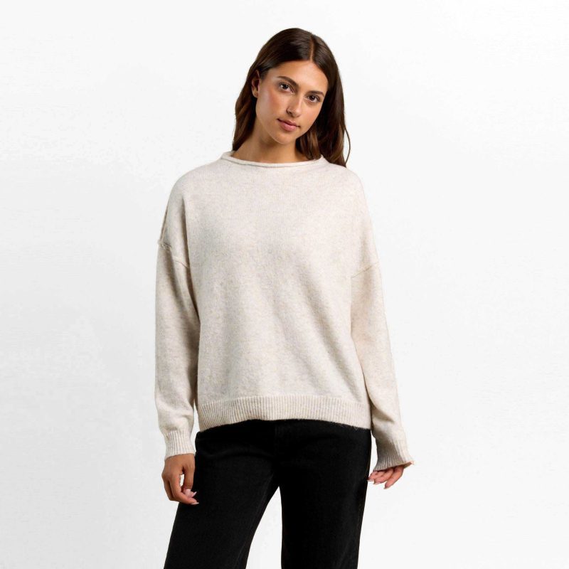 Cozy Knit Mock Neck Sweater