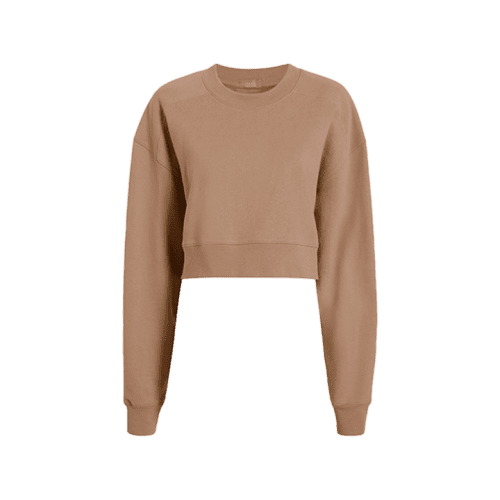 nud369 unknown style code w 039 cropped crewneck sweatshirt cinnamon gh front 720